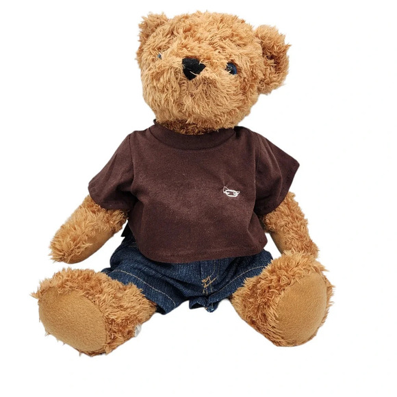 Nate the Linens N Things Collectible Posable Teddy Bear Plush Stuffed Animal New - Picture 1 of 14